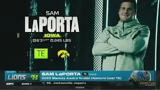 Lions Select TE Sam LaPorta (2023 NFL Draft)