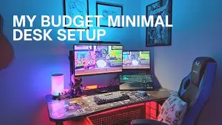 My 2024 Budget Small Desk Computer Setup.