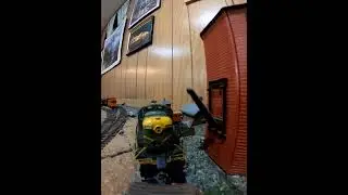 HO layout flat car ride part 1