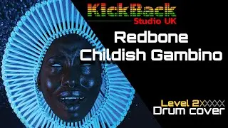 Childish Gambino - Redbone *Level 2* drum cover with score #tutorial #howtoplay #playalong