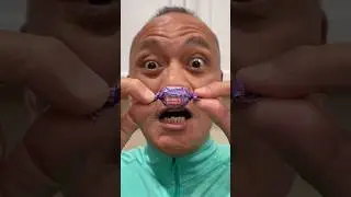 ASMR: Оригинальная американская жевательная резинка Dubble Bubble со вкусом винограда и звуки её ...