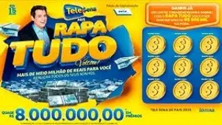 1&deg; Sorteio TELE SENA PAIS 2025 (06/07/2025) - 15 reais - RAPA TUDO voltou Quase 8 milh&otilde;es em pr&ecirc;mios