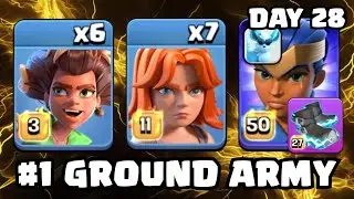 +320 PERFECT on Day 28! Root Rider RC Charge are OP!  Best Attack Strategy in Clash of Clans!