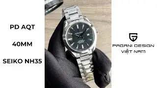 Pagani Design Aqua Terra – Black – 40mm – Seiko NH35 – Automatic – PD 1688