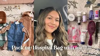 Pack my hospital bag with me ! ( for birth) 🧳👶🏽🏥