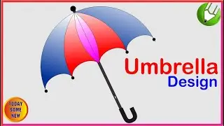 How to Make Umbrella Design in Coreldraw | Umberlla design by today some new