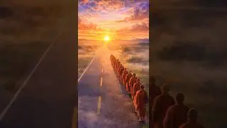 Buddhist monks walk 2,300 miles across America for peace, ending in Washington, D.C., with Aloka.