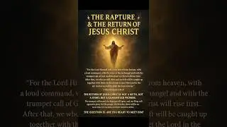 The Rapture is Near: Are You Ready?#JesusIsComing#PrepareTheWay #FaithInGod#BibleProphecy#KingOfKing