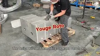 How to demold the plastic with deep cavity in rotomolding ?  Professional solution from Youge 