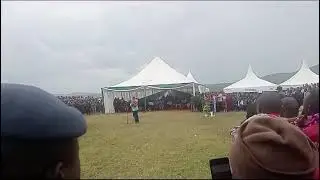 NAROK WEST MP TONG'OYO ADDRESSING RESIDENTS AND STUDENTS AT OLDERKESI SECONDARY SCHOOL THANKSGIVING
