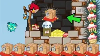 Bad Piggies - 5600+ SCRAPS MEET ANGRY BIRDS NEW CAKE RACE MAP