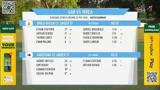 Garstang CC Under 17  v Wrea Green CC Under 17
