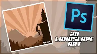 2D Landscape Art | Speed Art | Photoshop