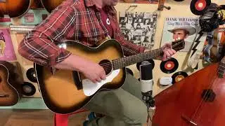 1964 Harmony-made Silvertone 621 000-size flattop guitar