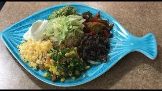 Burrito Bowl without Onion and Garlic, Vegetarian Mexican Food