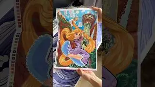 Рапунцель 💜#disney #hachette #раскраска #coloring #coloringbook #рапунцель #pricess #принцессы