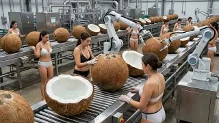 Inside a Modern Coconut Factory &ndash; From Hard Shell to Fresh Coconut Cream