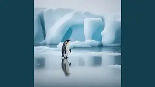 Einsamer Pinguin