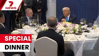 Anthony Albanese trades compliments with Donald Trump at APEC | 7NEWS