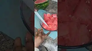 Watermelon+Orange+Banana+Lemon Smoothie #food #viralvideo #fruitdrink #highlights