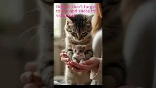 Mother Cat&rsquo;s Pure Love 😻 | Heart-Melting Moment with Her Kitten ❤️