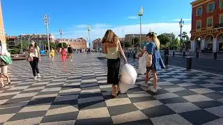 4K Walking on AVENUE JEAN MEDECIN Shoppingstreet Nice France - Nizza S&uuml;dfrankreich - France 2020