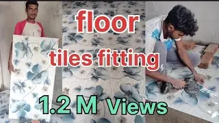 Floor tiles fitting #marblefloor #tilesdesign Floor tile design/2&times;4 /How to install Floor tile
