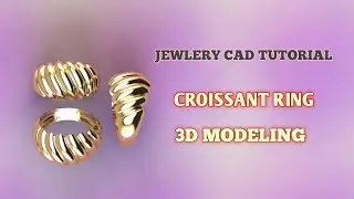 Croissant Ring making tutorial in Matrix /Rhino #tutorial  #trending #cad @DeepakCAD