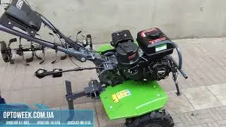Бензиновый мотоблок Bizon 910 LUX, запуск двигателя, проверка коробки передач
