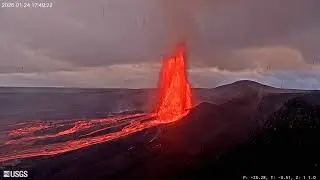 V1cam 2026 01 24 Timelapse Kīlauea volcano, Hawaii south Halemaʻumaʻu crater @usgs