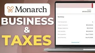 How To Set Up Monarch Money For Business & Taxes | Tutorial
