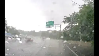 I495 - Capital Beltway Commutes - Heavy Summer Afternoon Rain