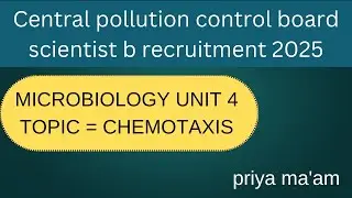 CHEMOTAXIS (PROKARYOTIC CELL STRUCTURE AND FUNCTION) UNIT 4 MICROBIOLOGY CPCB RECRUITMENT 2025#cppb