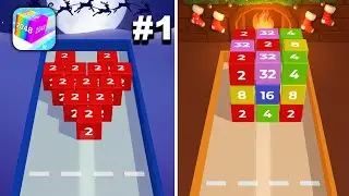 Chain Cube 2048: 3D Merge Game - Hyper Hybrid Casual - Gameplay Walkthrough (iOS & Android)