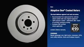 NAPA Brakes Adaptive One&reg; Coated Rotor