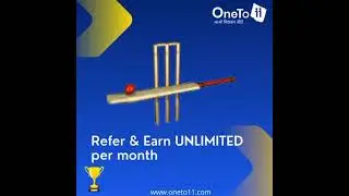Oneto11 Cricket 🏏 Ludo match, Dream11 MPL IPL Indian Plan Team banao unlimited free me paisa kamao