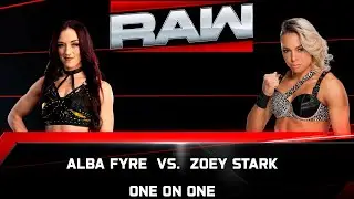 Alba Fyre VS Zoey Stark - SmackDown - WWE 2K25 #30