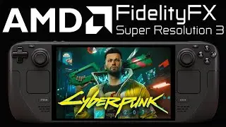 FSR3 Cyberpunk 2077 Steam Deck Frame Generation | SteamOS 3.5