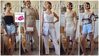 Huge Everything 5 pounds TRY ON Haul May 2020 | 8 Outfits from everything5pounds.com | MANGO, H&M