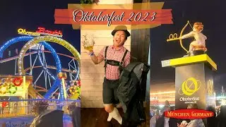 OKTOBERFEST 2022 PART 1. Beers, great food, and carnival rides M&Uuml;NCHEN GERMANY 🇩🇪 | Travel Vlog 31
