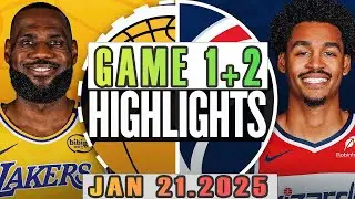 Los Angeles Lakers Vs Washington Wizards Game 1st+2nd Highlights Jan 21,2025 NBA Season 2024-25
