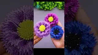 DIY Hair Accessories 🌸✨Make Pretty Foam Flowers in Minutes! #shorts #handmade #diy #hairband #craft
