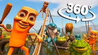 🎢 360&deg; Tung Tung Sahur Roller Coaster Meme in VR 8K