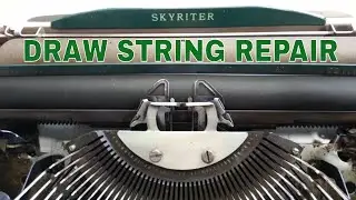 Smith Corona Skyriter Typewriter Draw Band String Rope Repaired Mainspring Wound