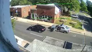 Speeding Car Crashes Into Parked Car's Door When Driver Opens It Without Looking - 1215438