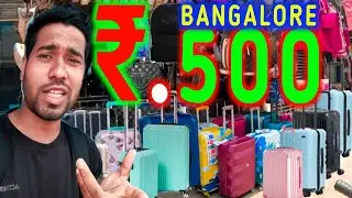 ₹ 500🔥😱 Chickpet bags luggage market | Kr Market Bangalore