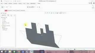 Creo Parametric sheet metal tutorial -sketched Wall and Flange