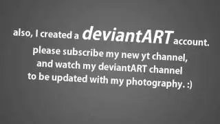 New YouTube account & deviantART account