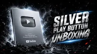 Silver Play button Unboxing...😊✨|#playbuttonunboxing #viral #video 