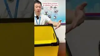 Yellow corrugated plastic folding box - JianXin Plastic Factory